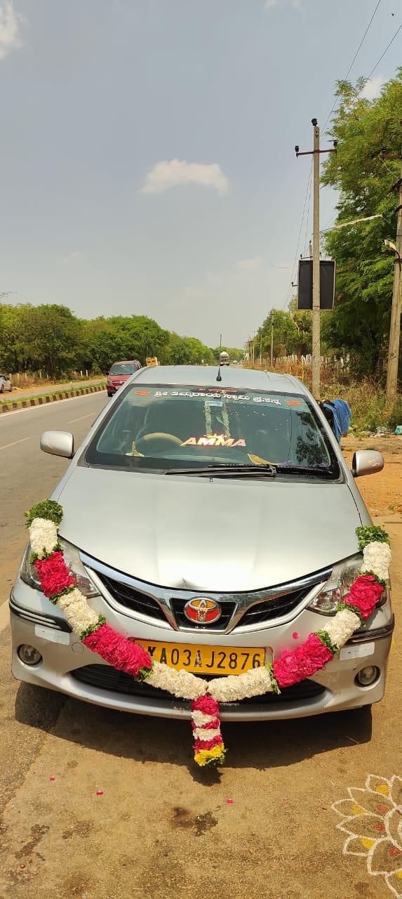 Sedan on the highway for an airport transfer